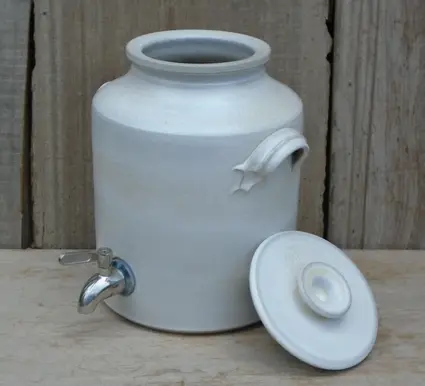 vinäger kärl 4 liter kombucha kruka vit 4.webp