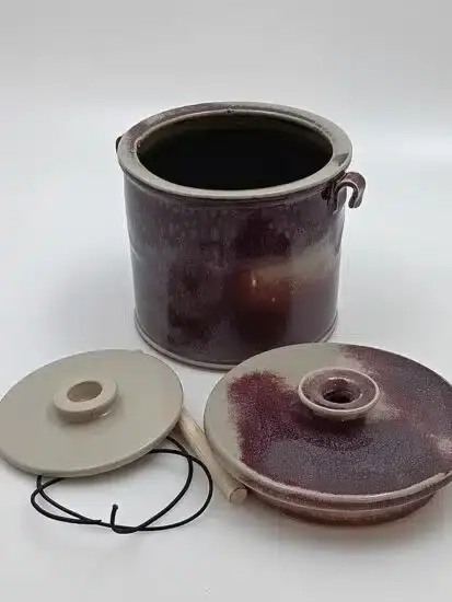 Syrningskruka snabb kimchi kruka och tyngd falu