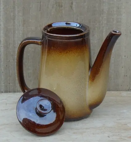 Kaffekanna keramik 11dl creme brun 2.webp