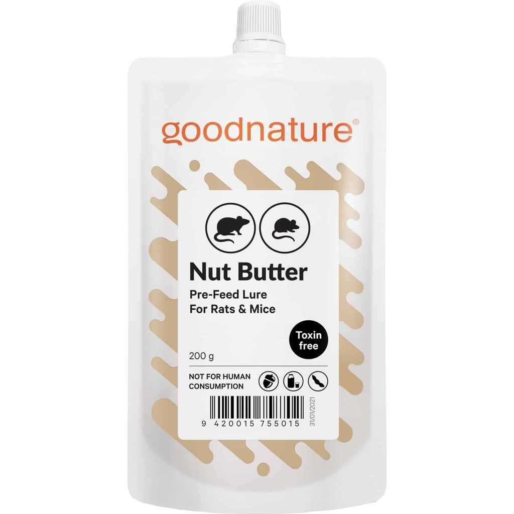 Rats and mice attractant nut butter non-toxic bait 200 grams