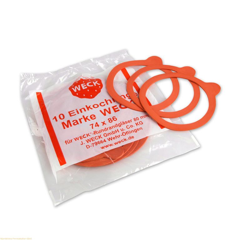[WECKgummi80] Rubber ring 80mm for Weck cans, 10pcs