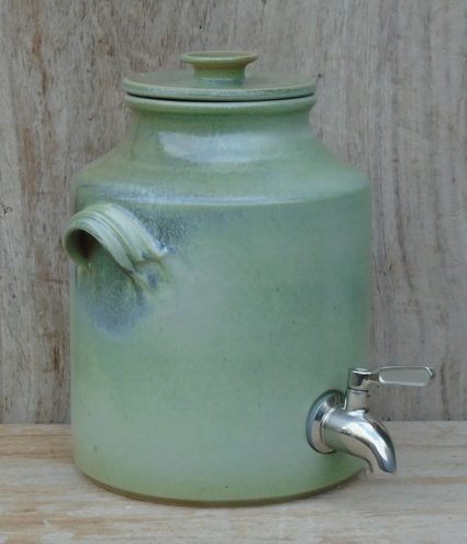 [KRUKAkombucha4ltrGrön] Kombucha-behållare 4 liter med RVS-kran Grön