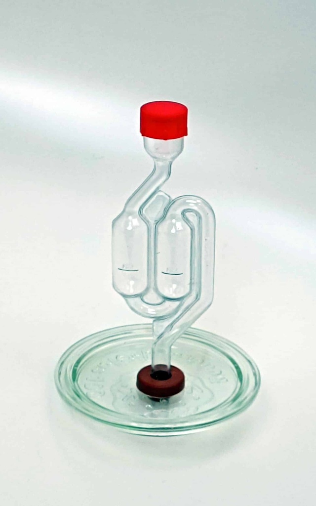 [WKvattenlås60glas] Airlock for Weck glass jars (60mm)