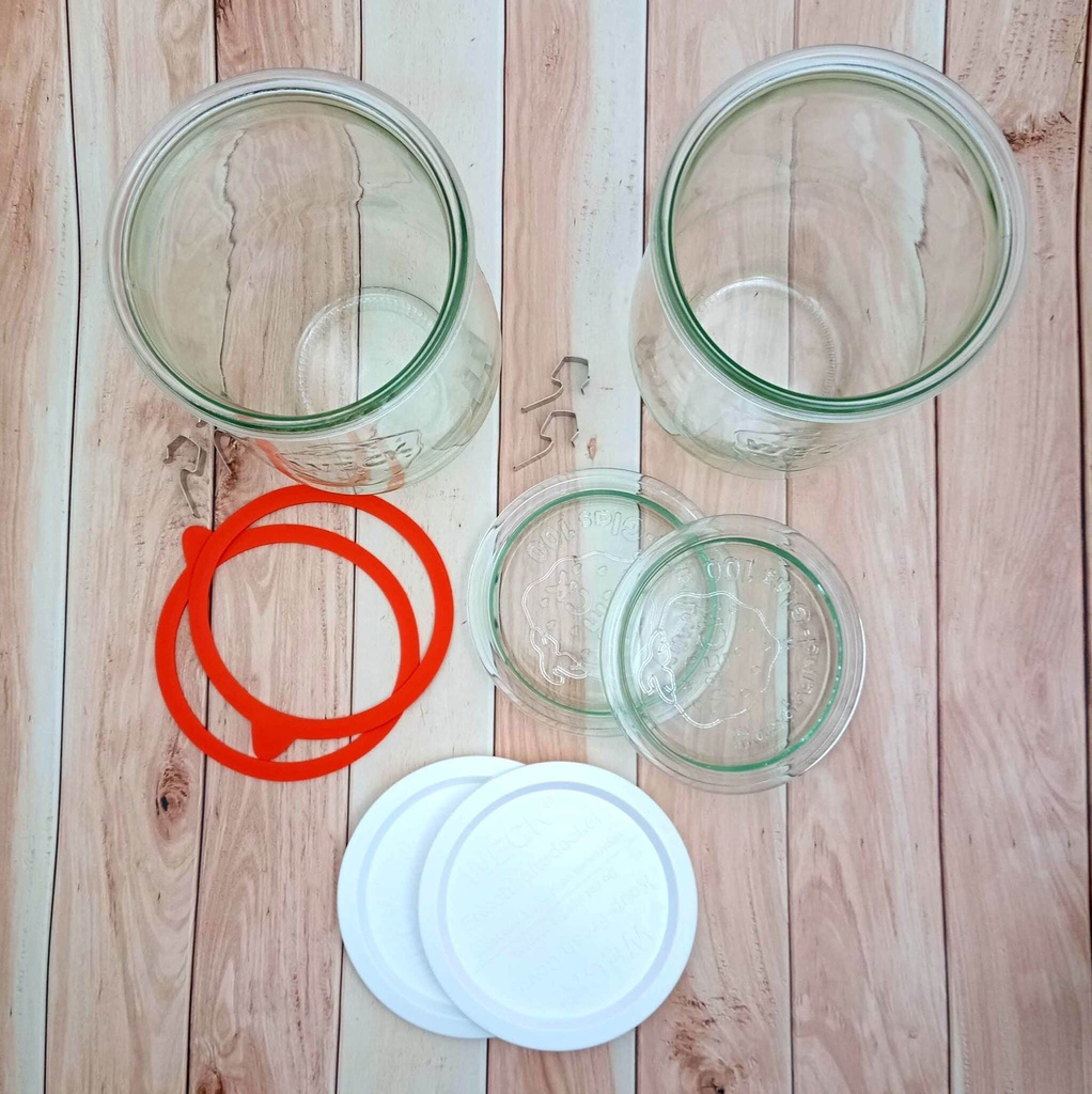 [STkefir-stor] Startkit Kefir Stor ekologiskt inklusive Weck-burksystem