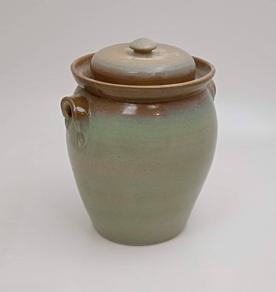 [KRUKA4ltrRundBland] Syrningskruka 4,5 liter - Surkål behållare i bland färg