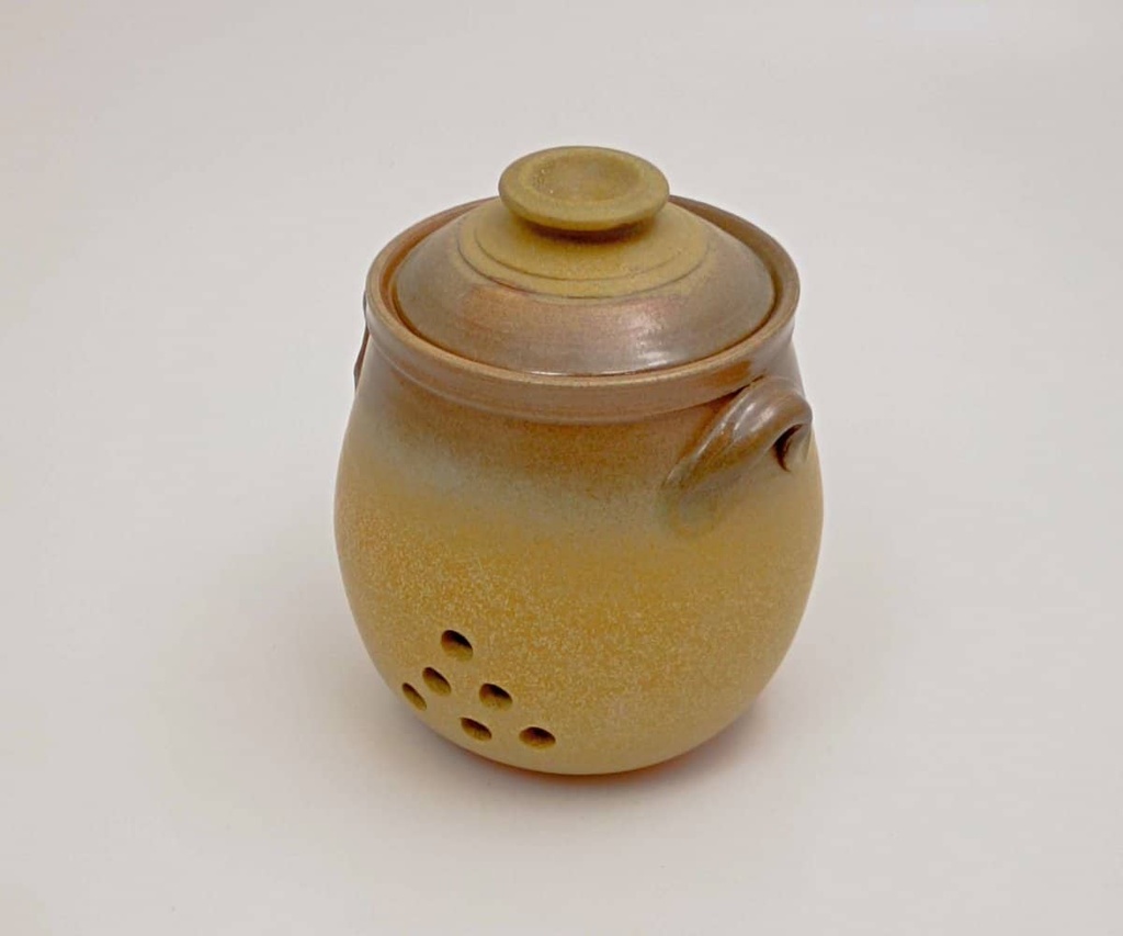 [KERAvitlok1ockra] Vitlökskruka 1 liter ockra