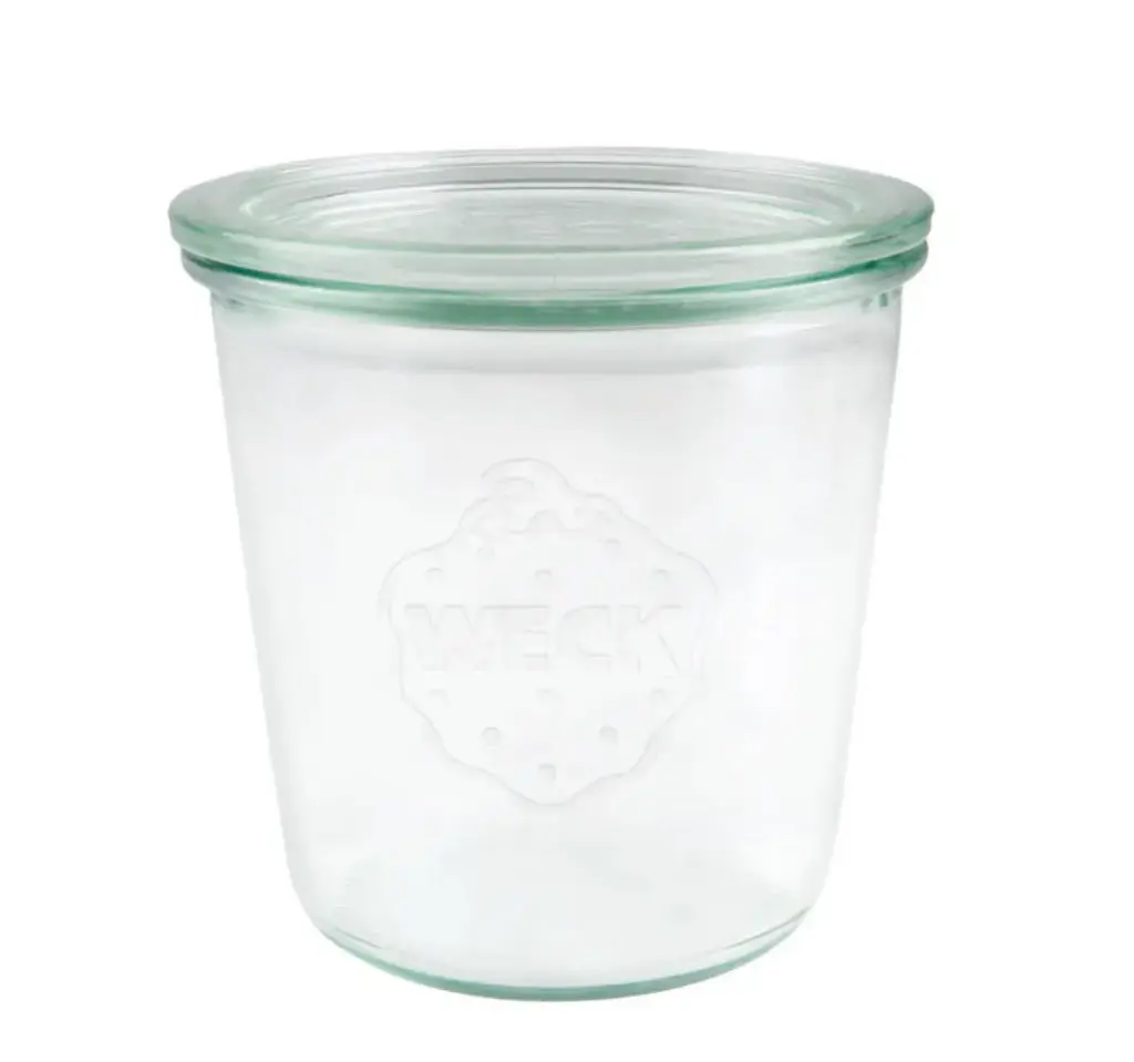 [WK782] Weck 1/2 litre type Mold preserving jar with glass lid (without ring/clips)