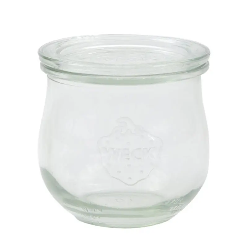 [WK746] Weck 370ml tulip-shaped preserving jar with lid (without ring/clips)