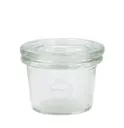 Weck 35 ml konservingsburk glas typ Mini Mold med lock