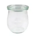 Weck 220 ml typ Tulpform konservingsburk glas och lock