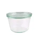 Weck 370 ml preserving jar, glass, Mold type, with lid