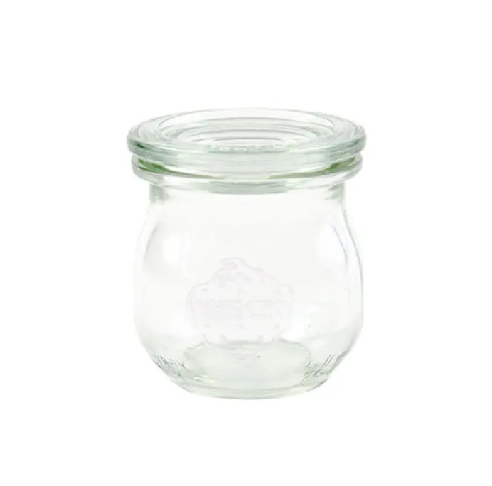 Weck 75 ml typ Mini Tulpform konservingsburk glas och lock (without ring/clips)