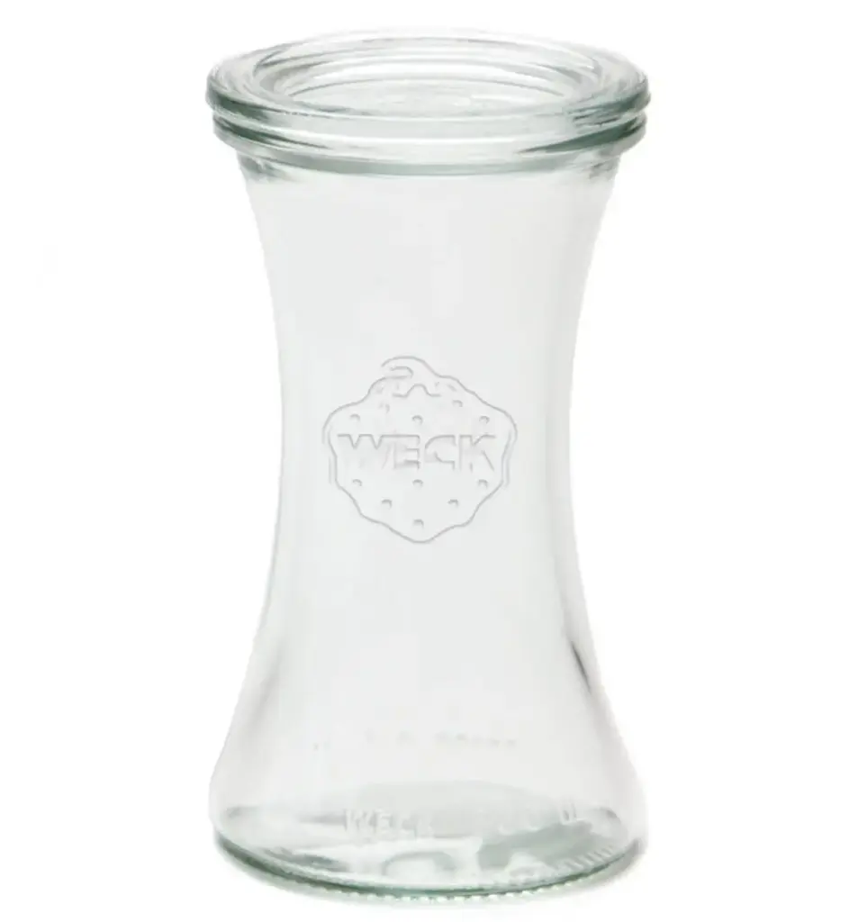 Weck 200ml typ Delikatess konservingsburk glas med lock (utan ring/clips)