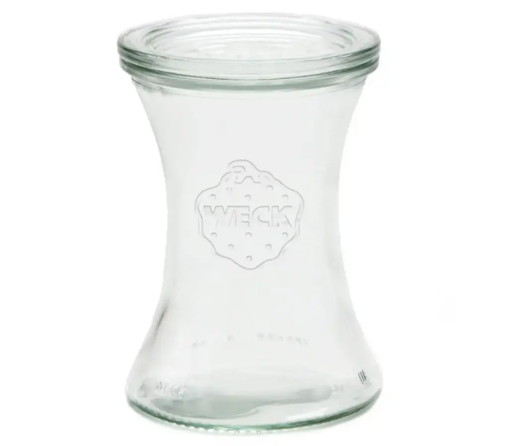 Weck 370ml typ Delikatess konservingsburk glas med lock (utan ring/clips)