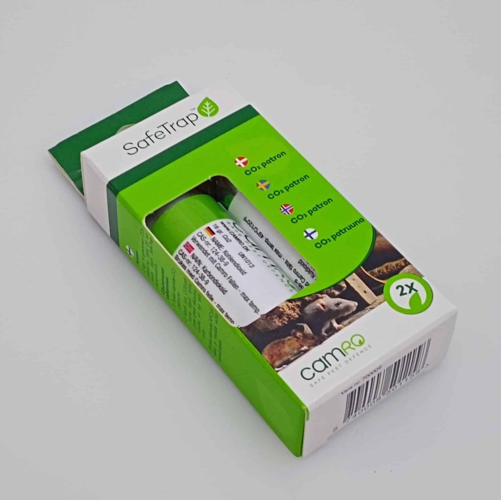 [CamroSTA25-CO2patron2pack] CO2 patroner till musfälla Camro STA 25 och Goodnature A24 som 2-pack